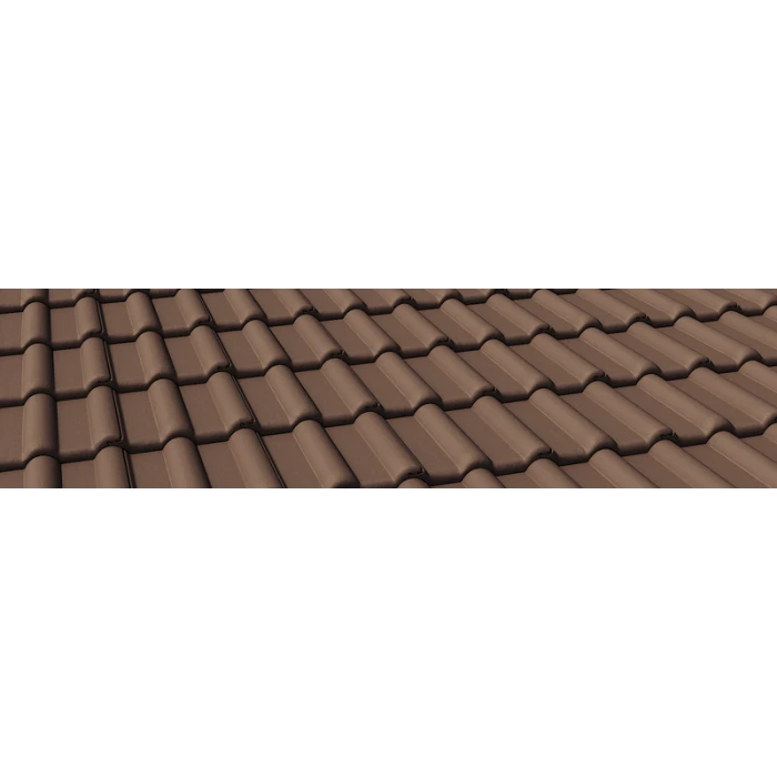 Цементно-песчаная черепица Braas Франкфурт Темно-коричневый