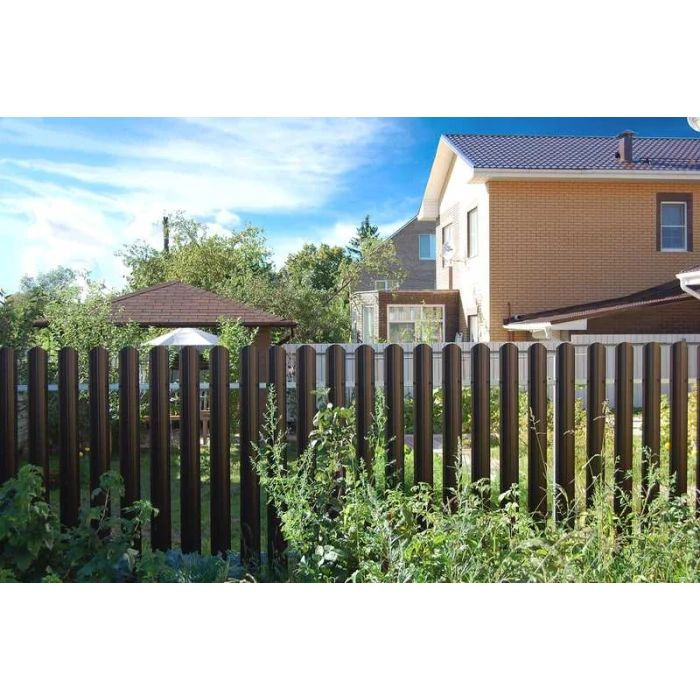 Штакетник П-образный A фигурный Grand Line 0,43 Полиэстер RAL 8017 Шоколад